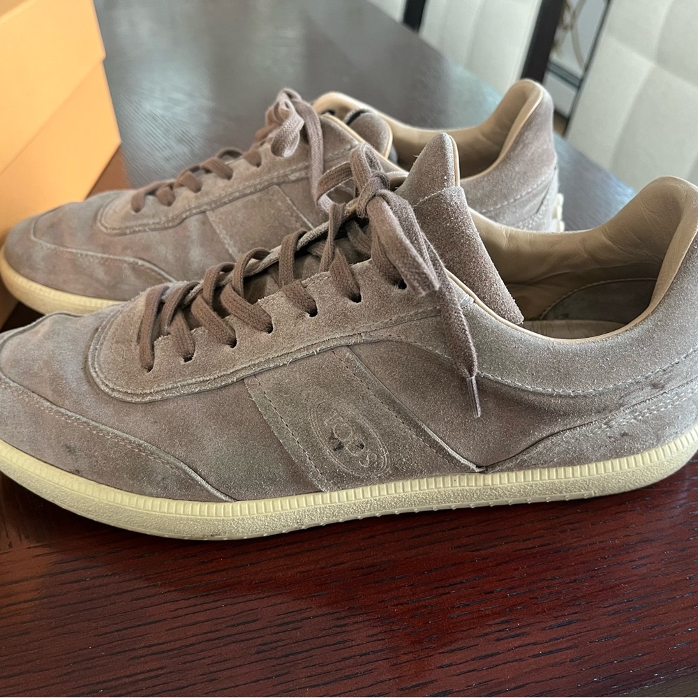 Tod's Tan Suede Sneakers Minimalist Design